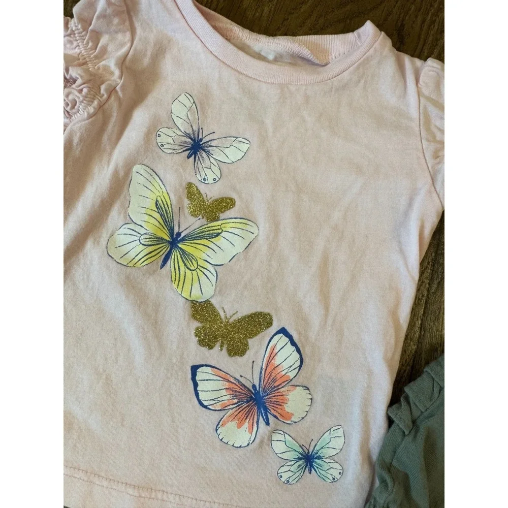 Baby Girl Clothes 6 Months Outfits Shorts Skirt Shirts Summer Butterflies Cute